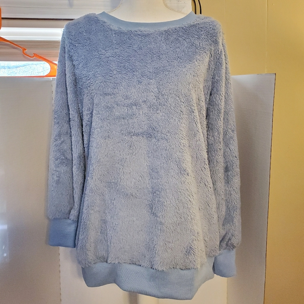 Leo Rossi Blue Sherpa Sweatshirt